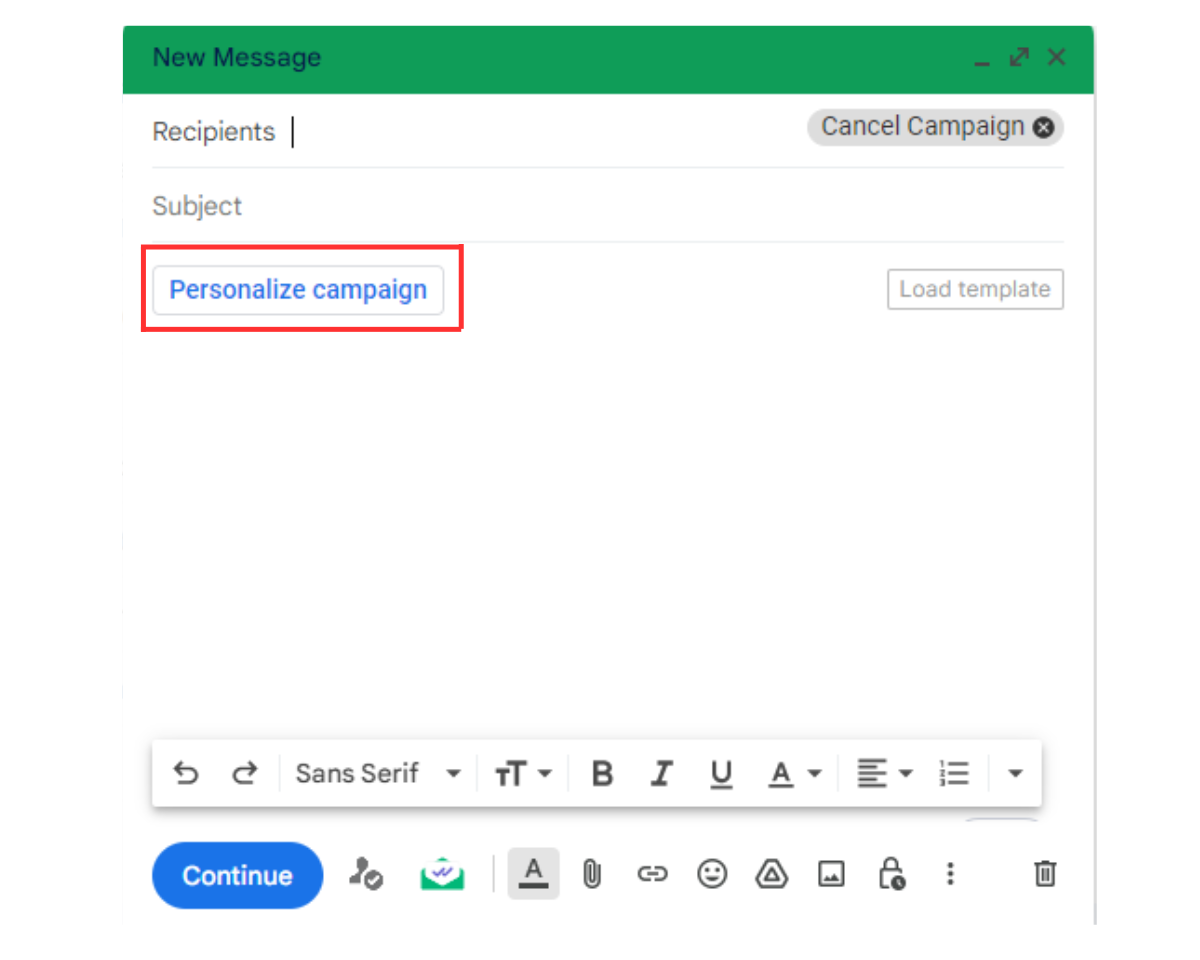 To send scheduled emails with Mailsuite. Use personalize feature to import contacts from a contact list