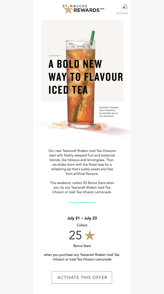 Example Promotional email