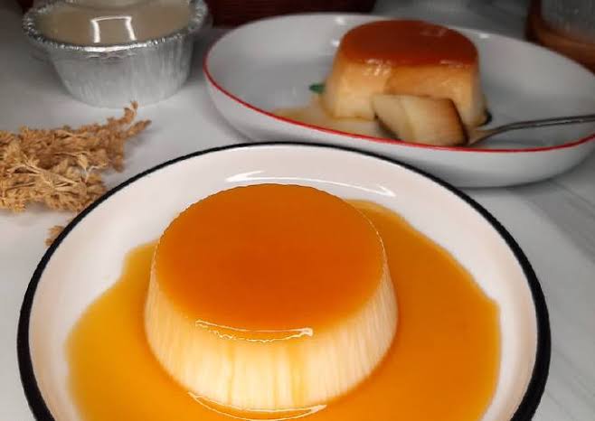 makanan viral tiktok 2024 resep puding karamel