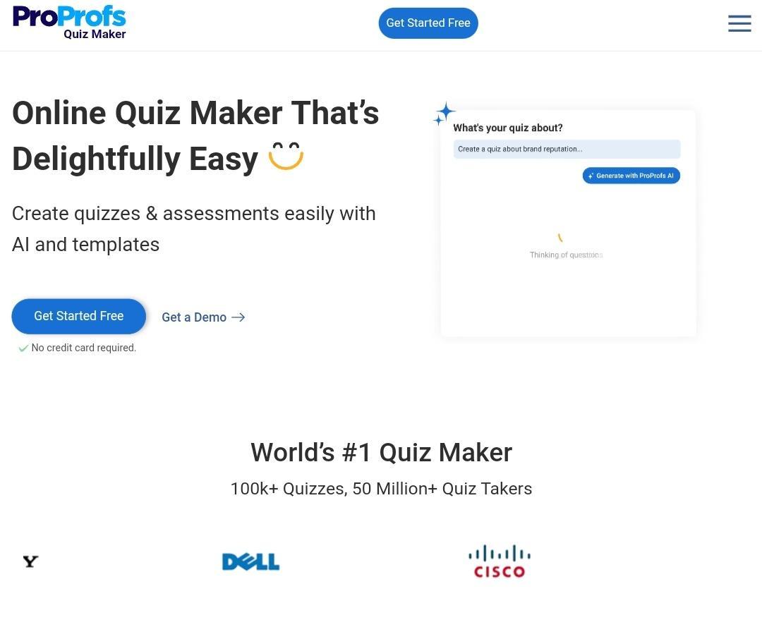 ProProfs Quiz Maker