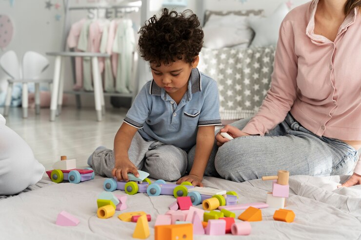 Toddler playing