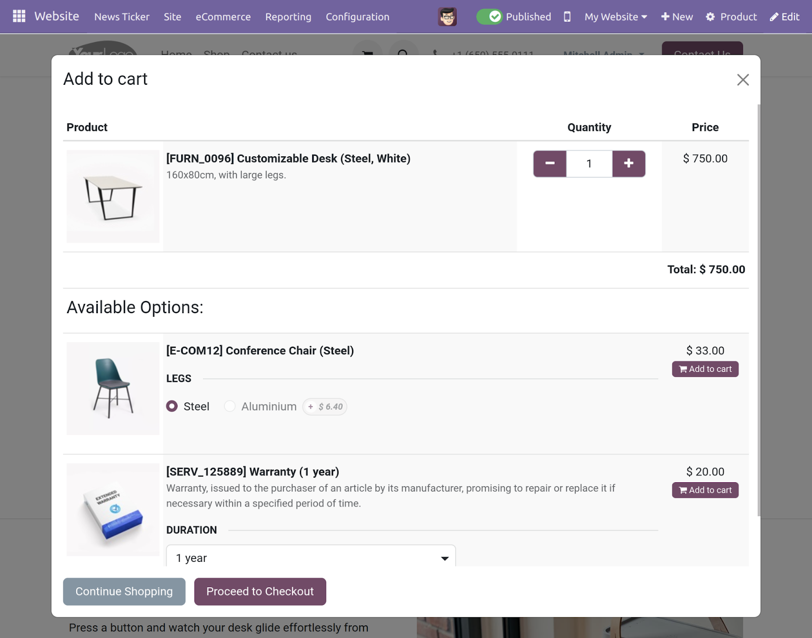 Odoo Website BenefitPay Payment Acquirer