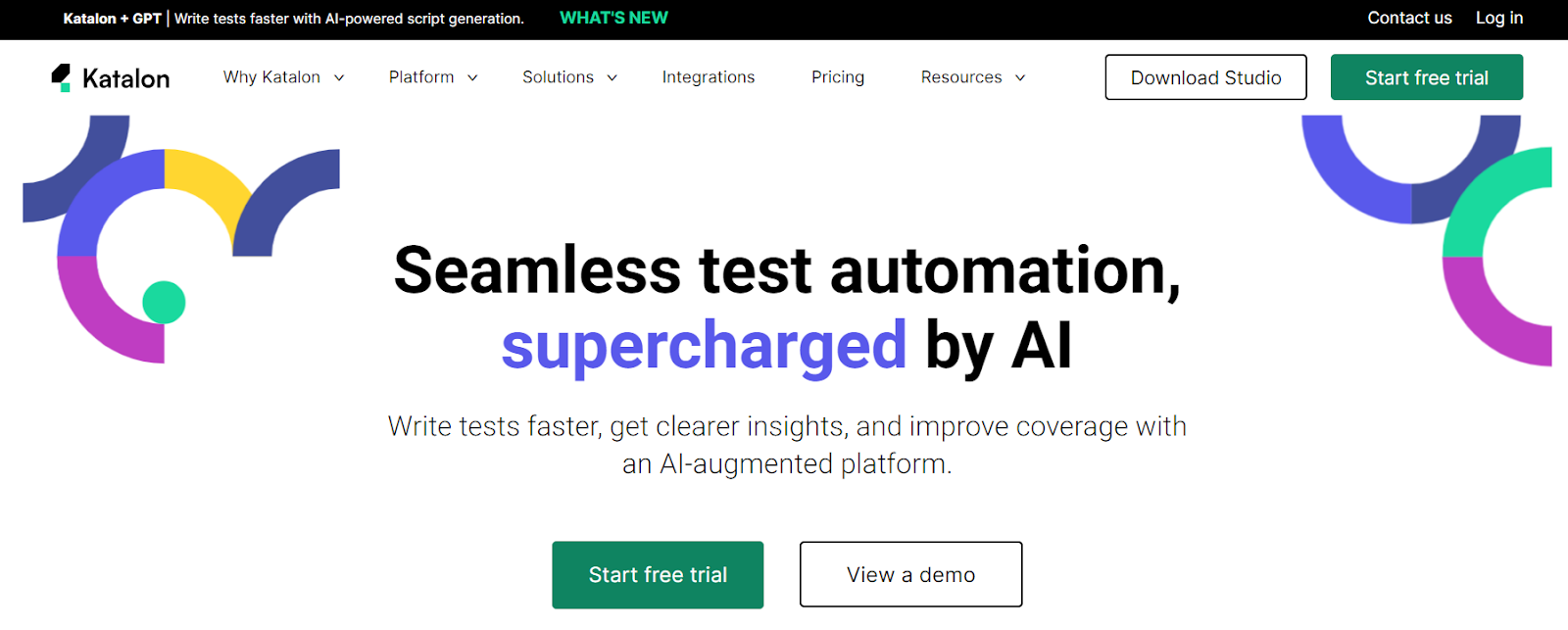 katalon ai testing tool