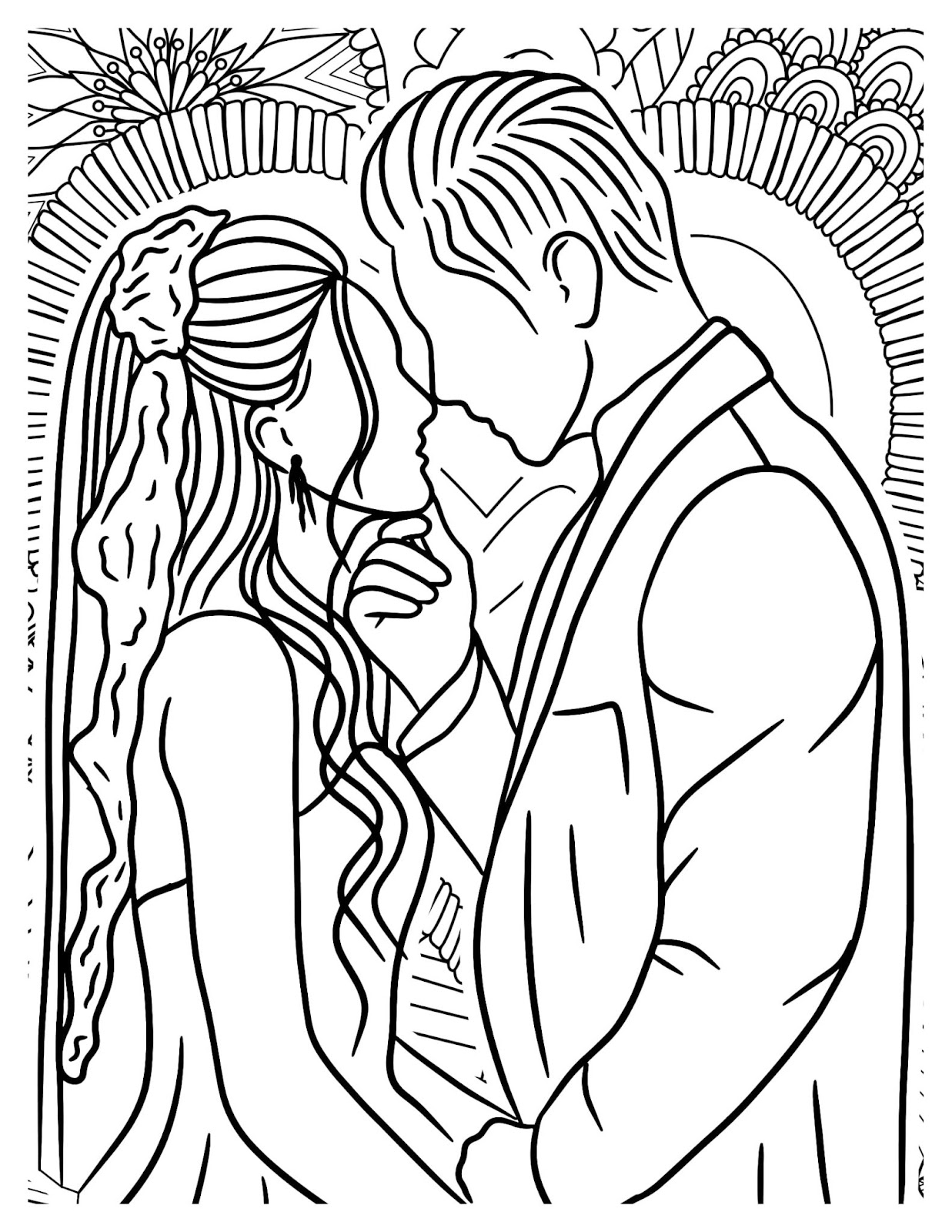 romantic coloring pages