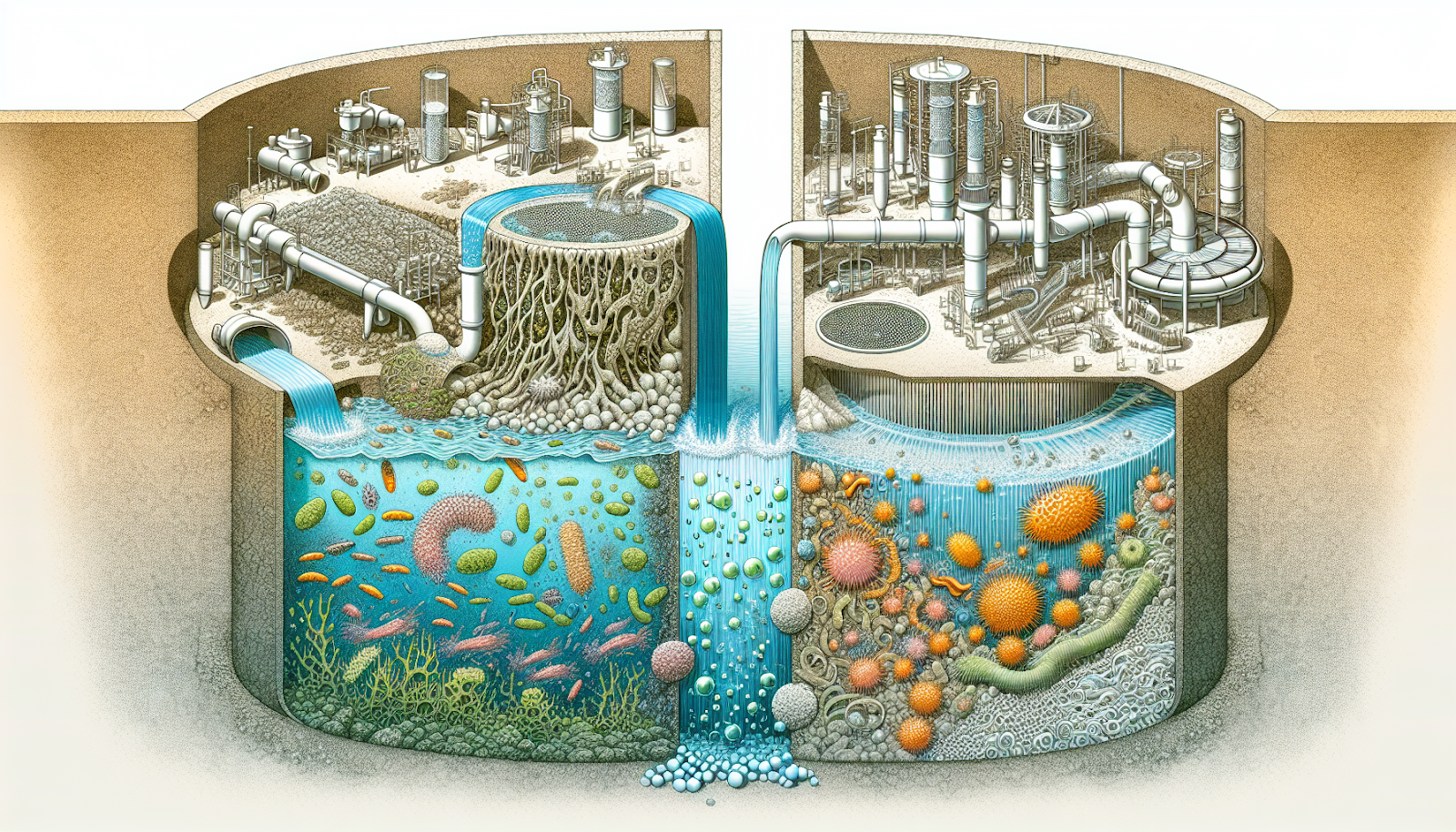 Biological treatment methods for industrial wastewater