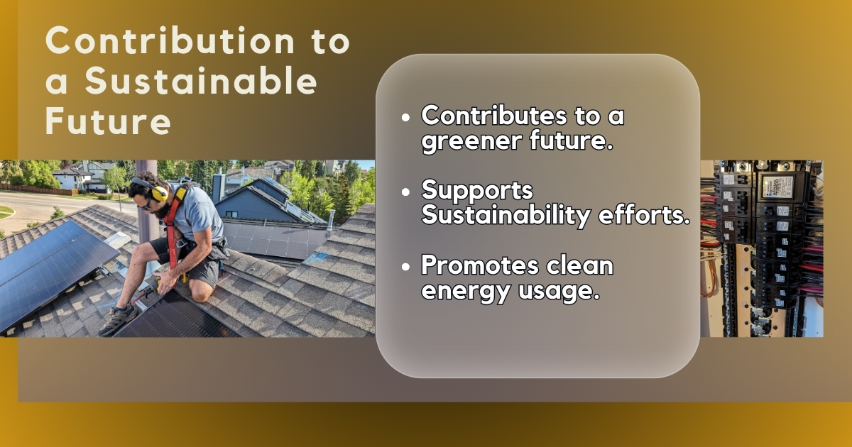 Contribution to a Sustainable Future