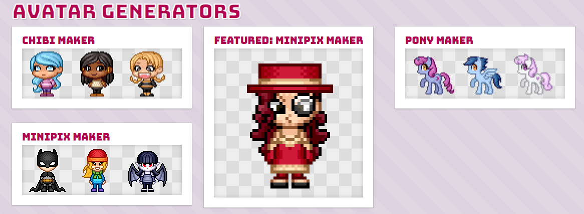 Avatars in Pixels: Just Choose One Dollmaker and Make Yours