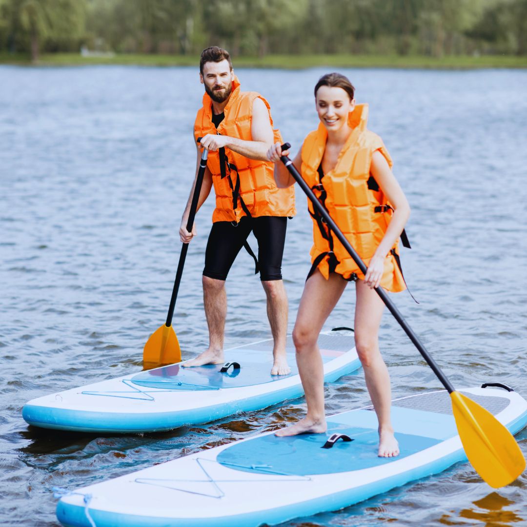 paddleboarding