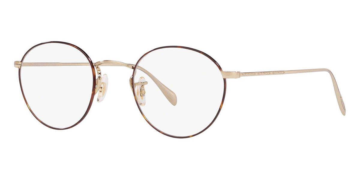 Three quarter view of round Windsor rim eyeglasses frame