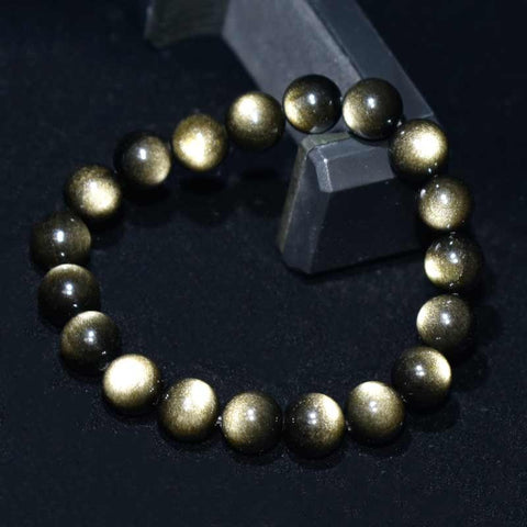 Gold Obsidian Bracelet