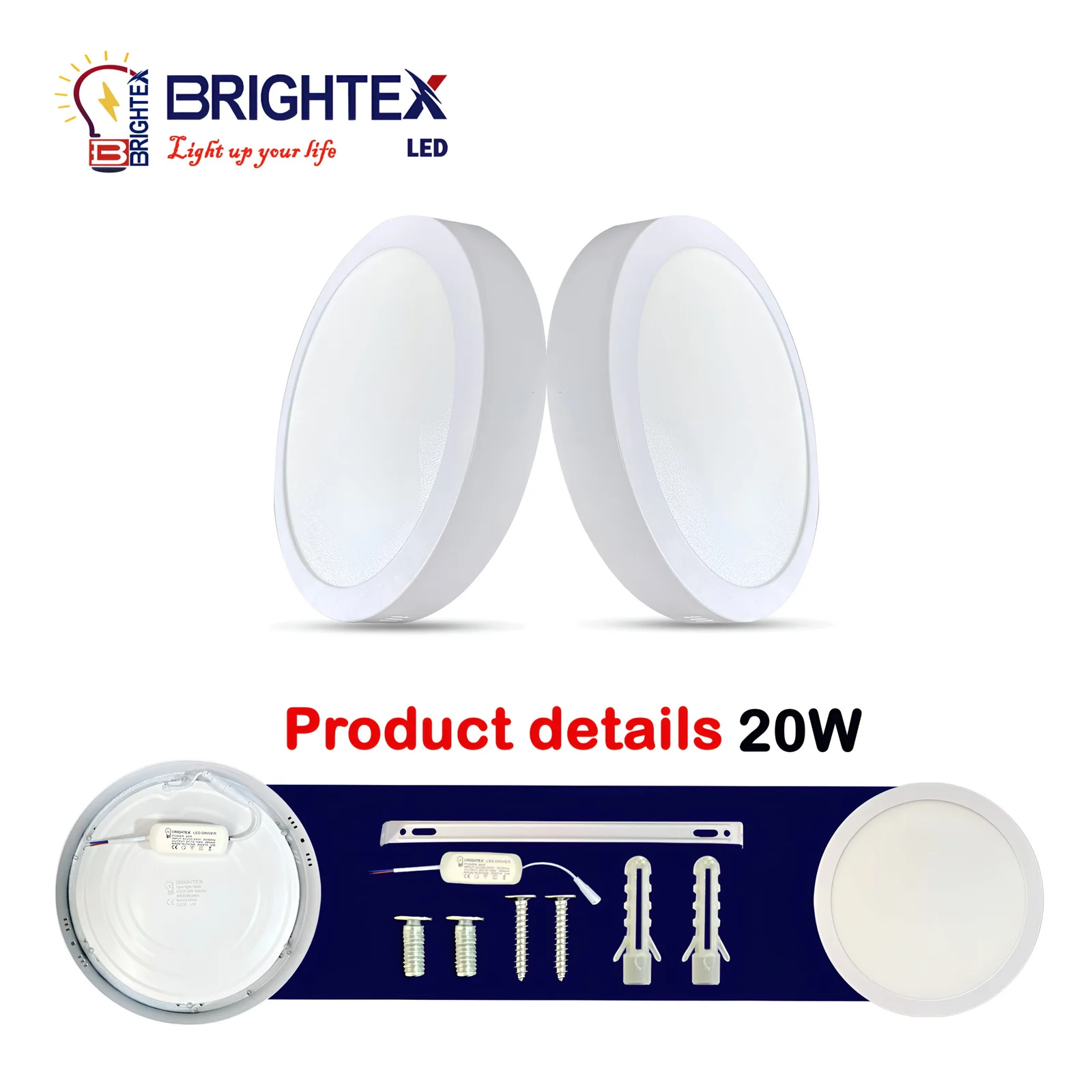 round led panel light