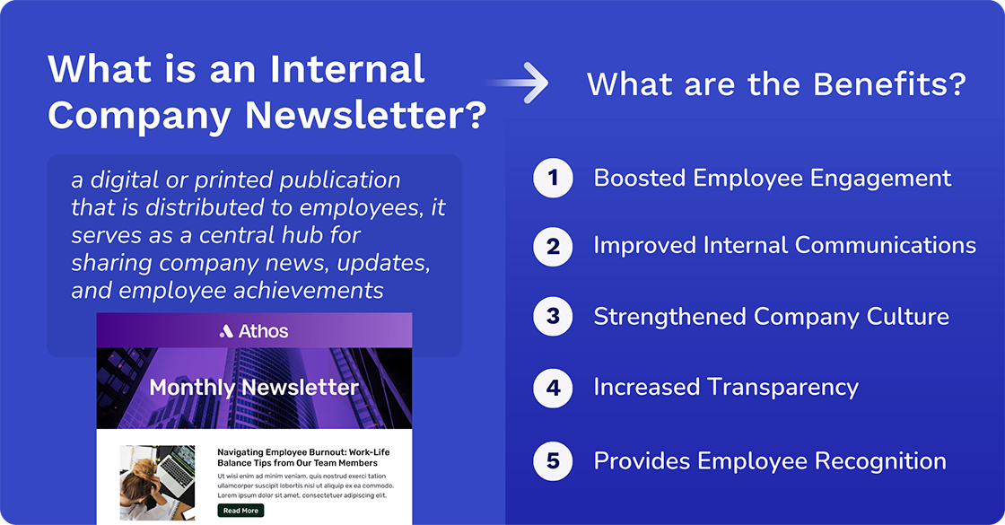 what is an internal company newsletter and what are the benefits