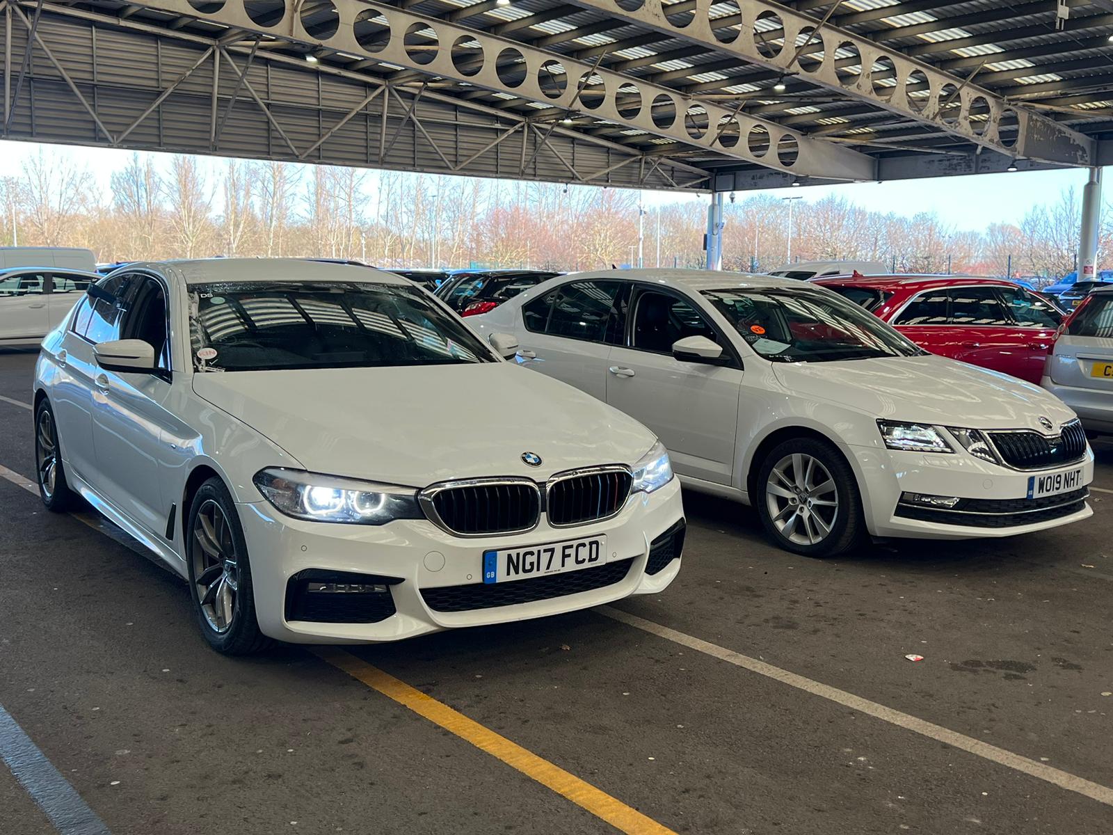 two white Starline Taxi parked at Taxi rank 