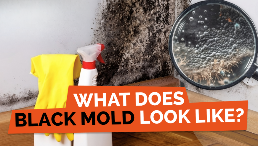 what does black mold look like