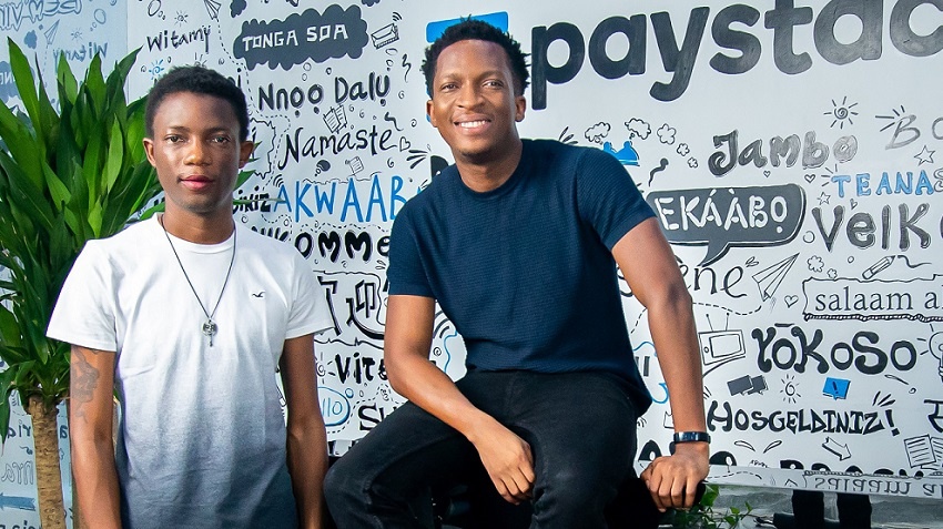 Paystack cofounders, from left to right, Ezra Olubi, Shola Akinlade