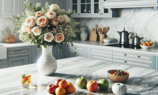 marble kitchen countertop