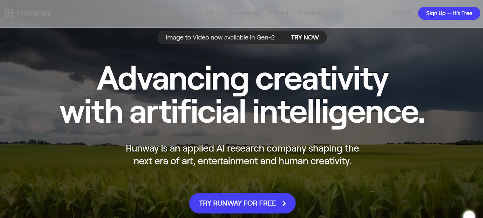 Runway.ml is an AI-powered creative toolkit