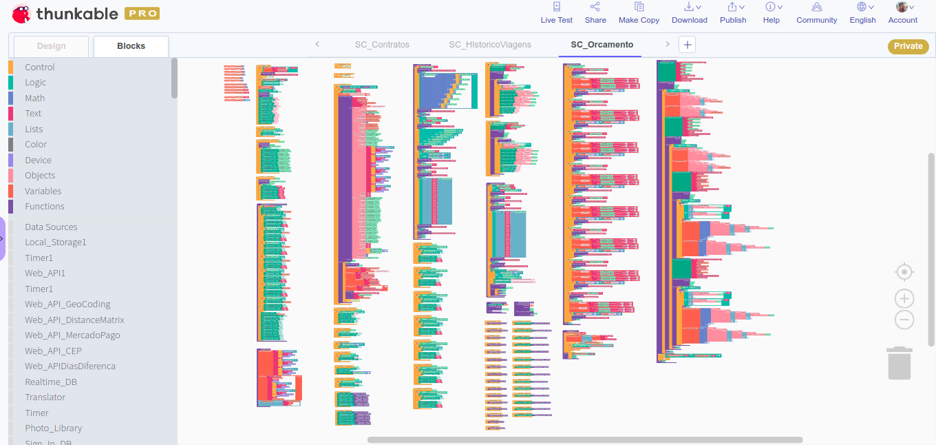 Thunkable User Interface