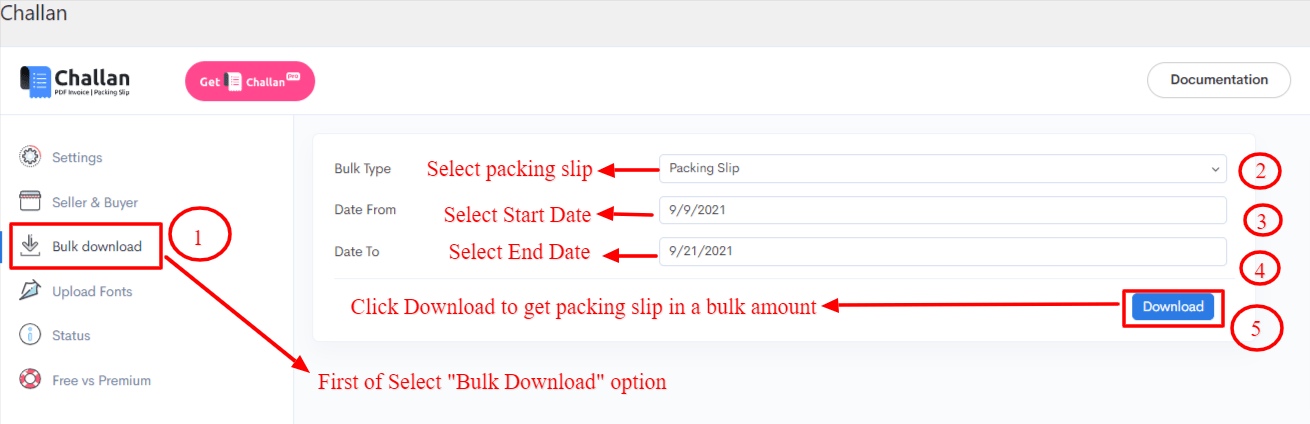 bulk download packing slip
