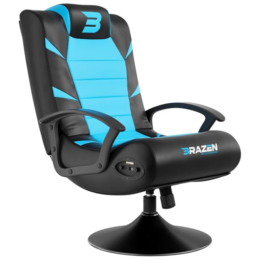 Brazen Pride 2.1 BT Gaming Chair Blue, Now $125