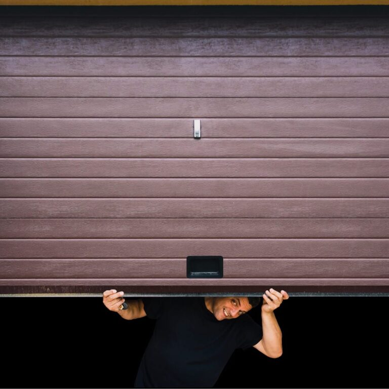 how to open a garage door from the outside