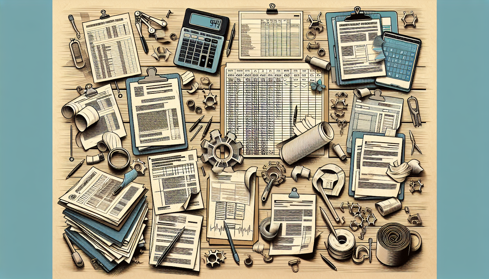 Illustration of maintenance and repair records