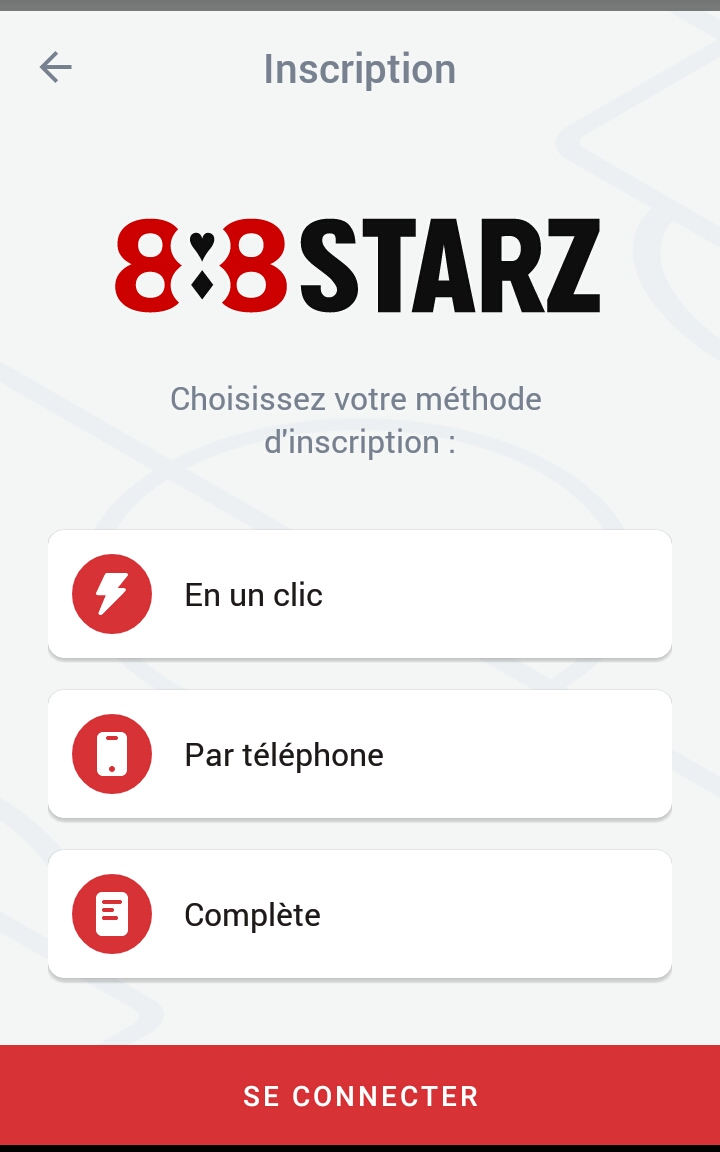 S'inscrire sur 888starz Cameroun