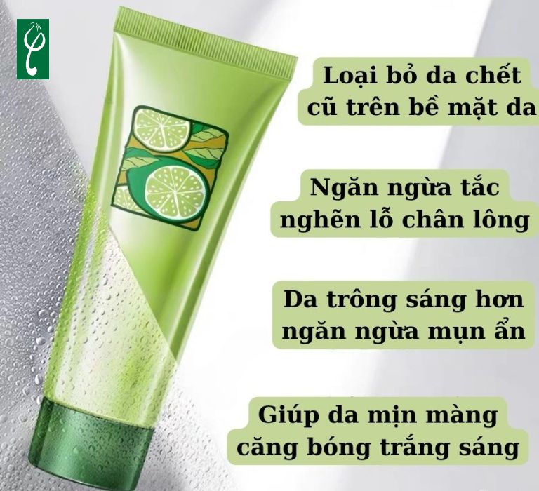 Gel tẩy tế bào chết chanh hỗ trợ kích thích sản sinh collagen