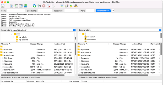 backups through ftp