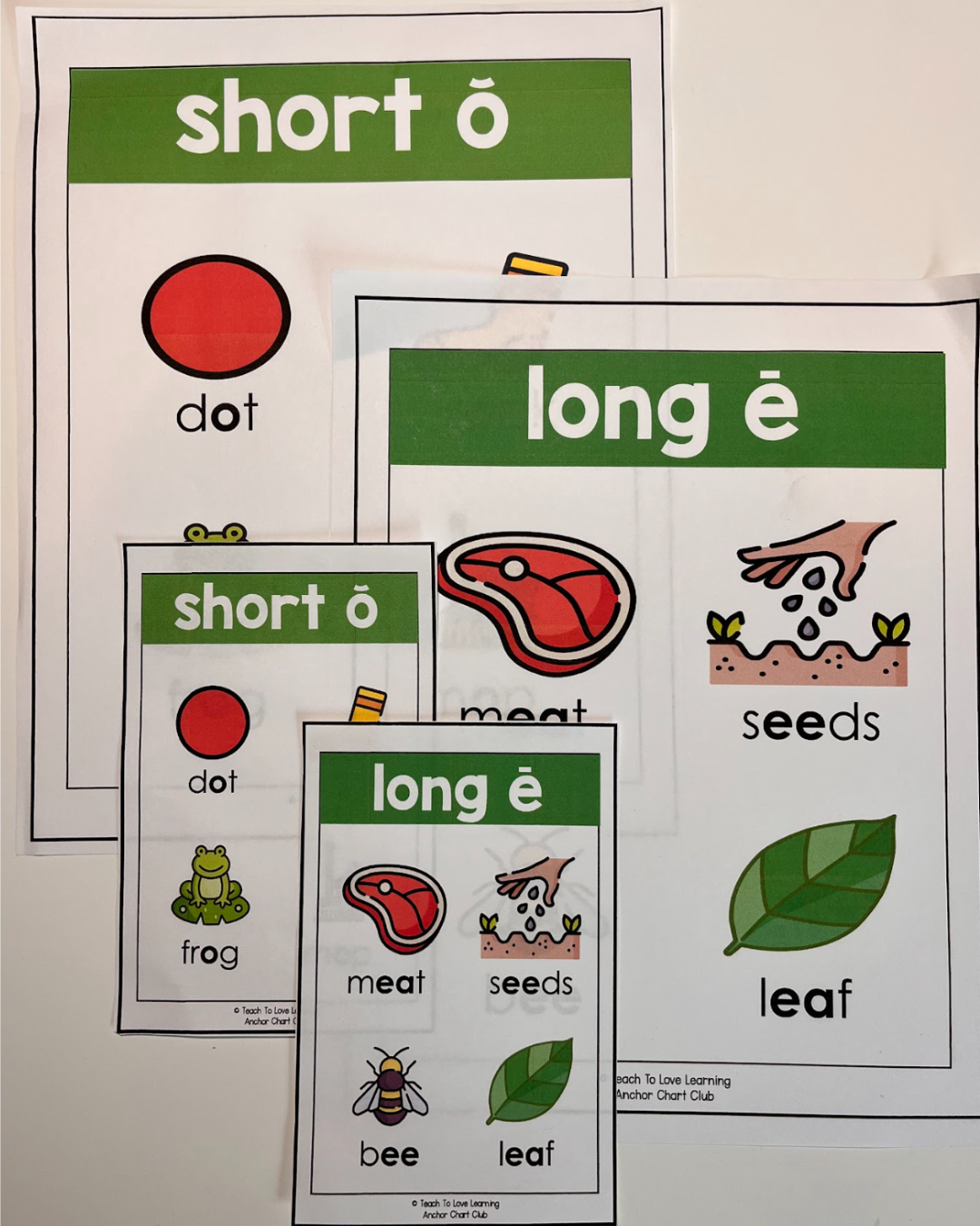 Teaching long and short vowels with kindergarten and 1st grade anchor