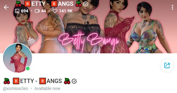 Betty Bangs Homepage