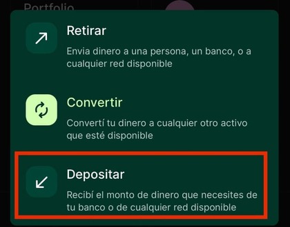 Depositar dinero en Mercado Pago