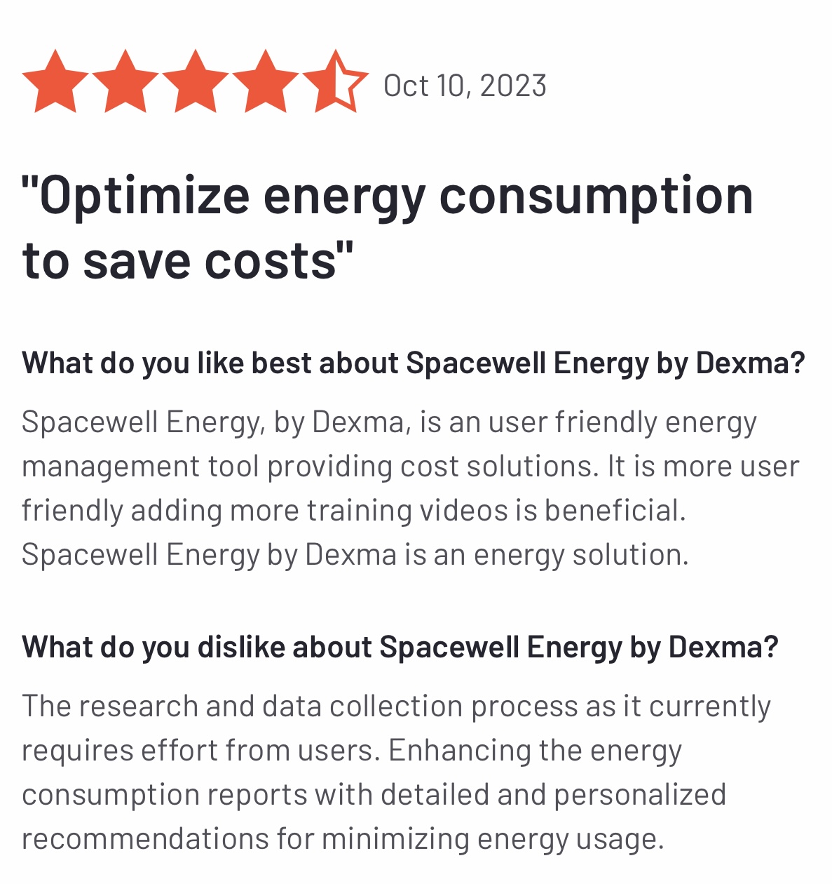 SpaceWell Energy Pros and Cons - G2 Reviews.