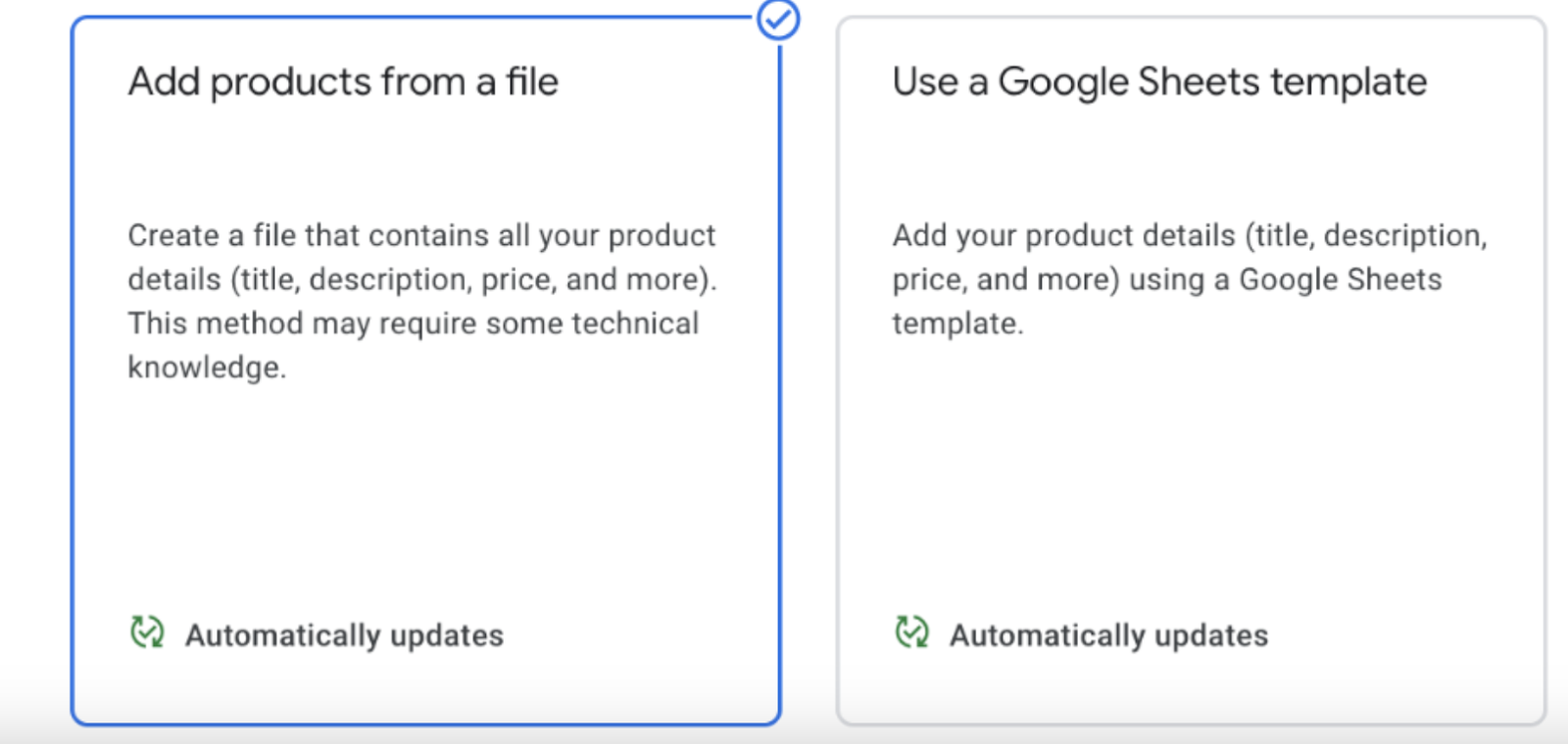 how to generate the product XML feed file