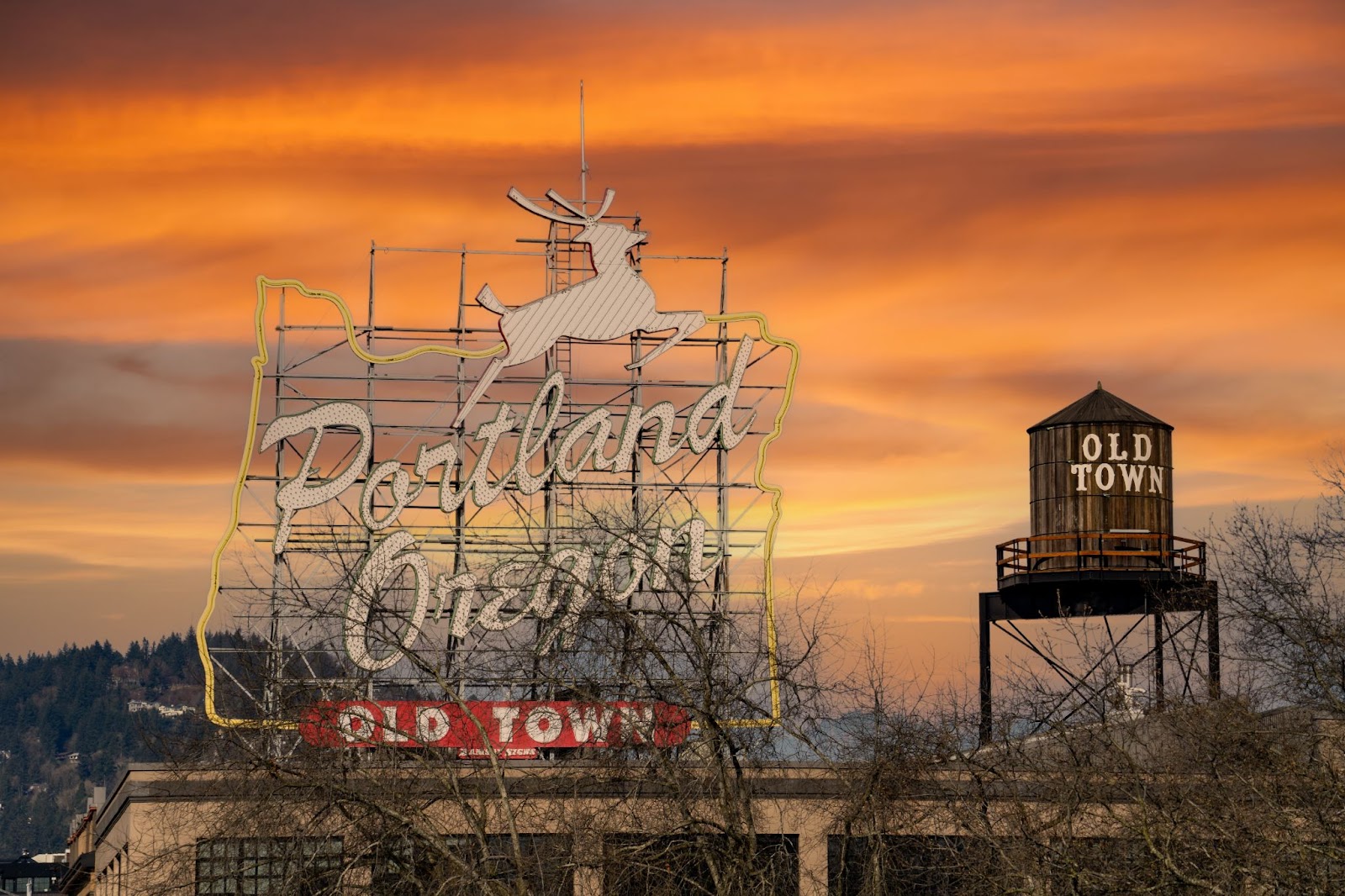 Portland, Oregon sign