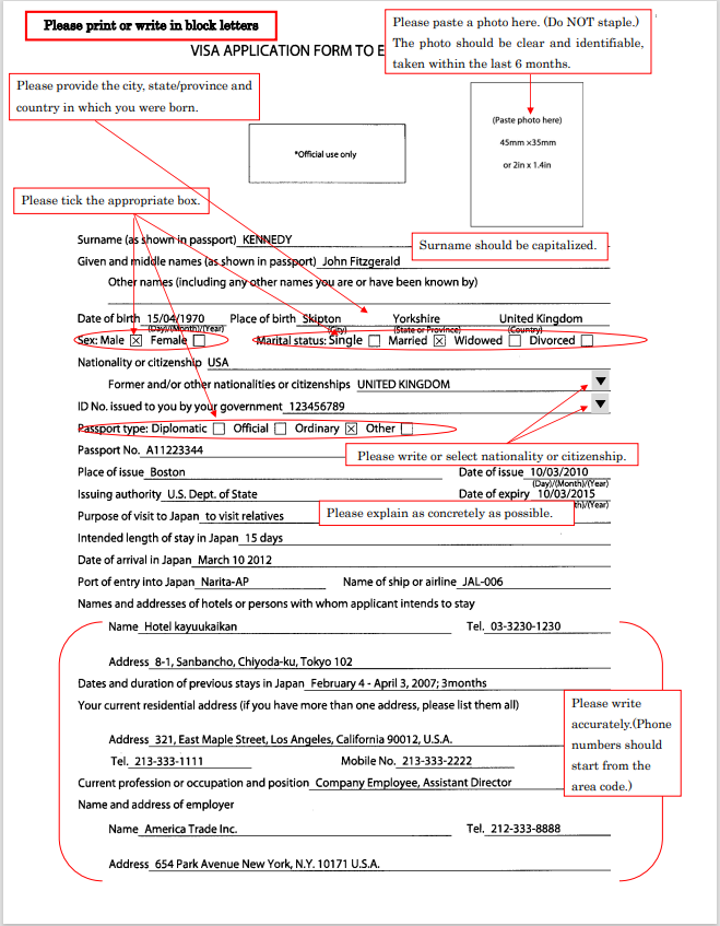 japan multiple entry visa form
