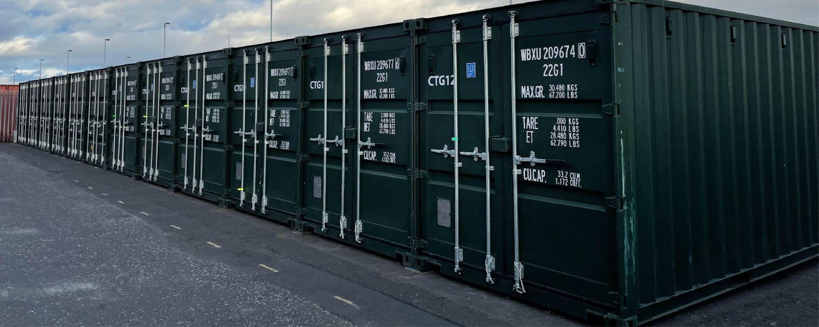 A Len’s self storage facility container 