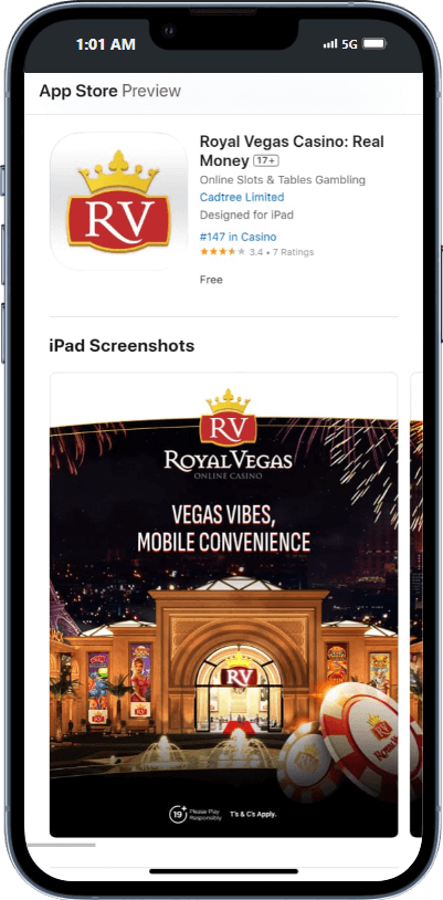 Download Royal Vegas Ontario App