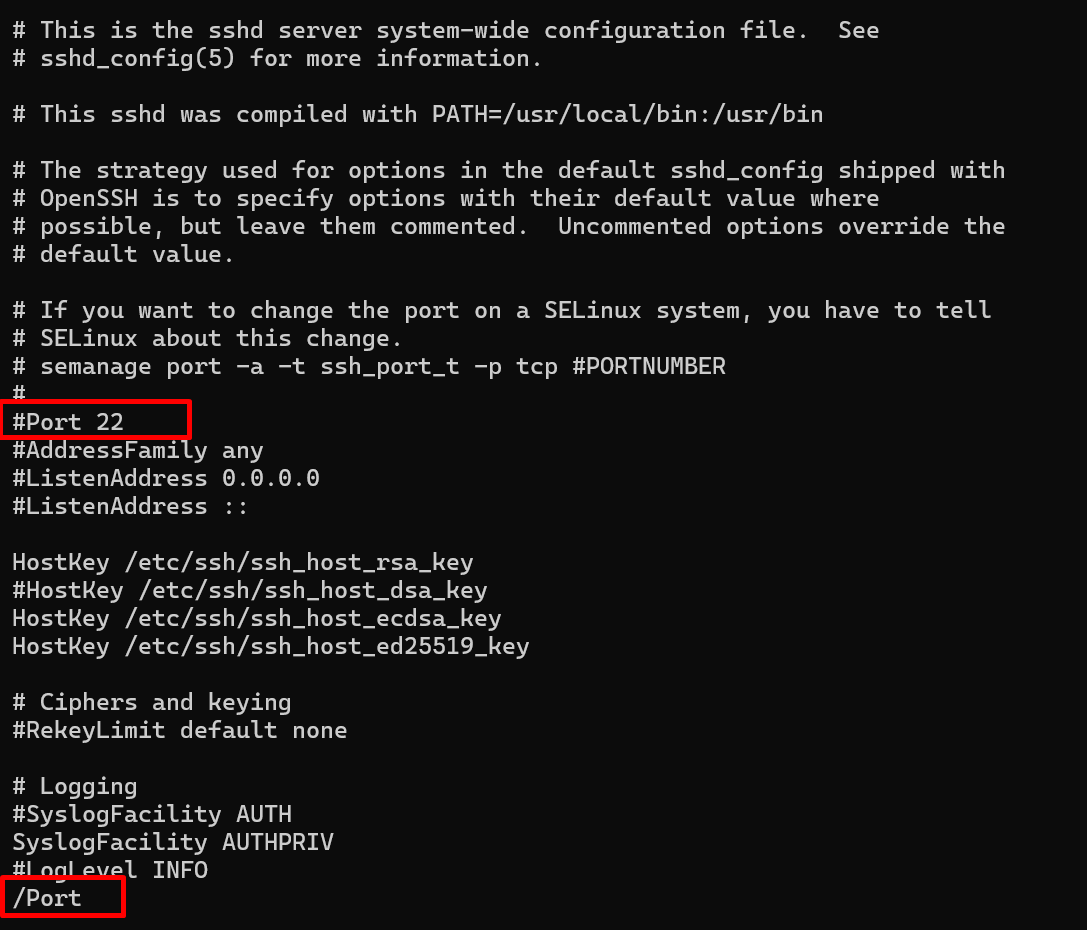 Vim / Vi Basic Search