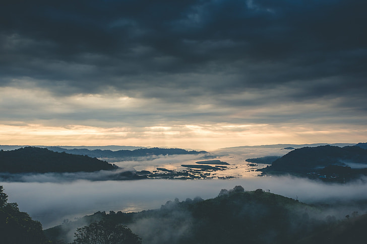 Scenic Beauty of San Jose Del Pacifico within the Clouds and mountains.