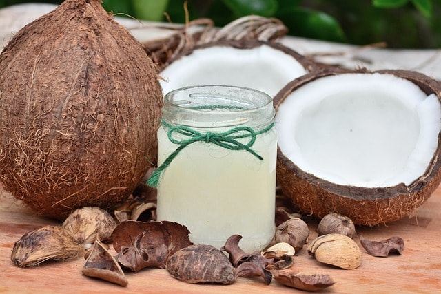 food, coconut, fruit