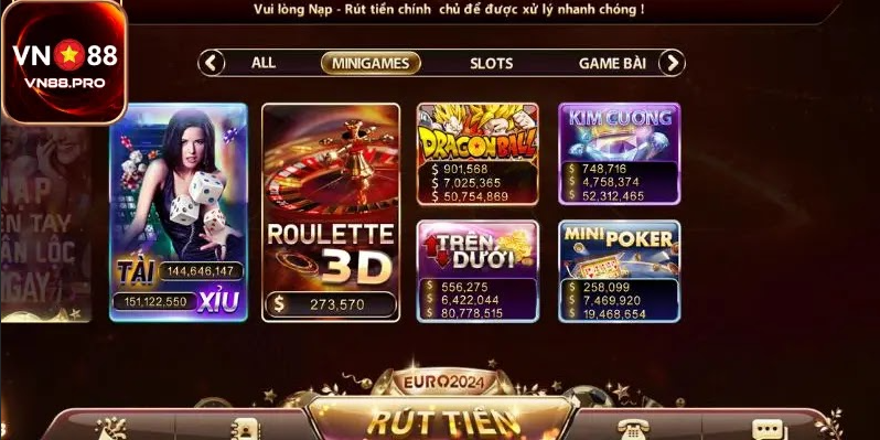 Tìm và chọn trò Mini Poker tại vn88