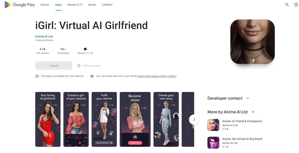 iGirl Virtual AI Girlfriend: Real Tailored Dating Experience