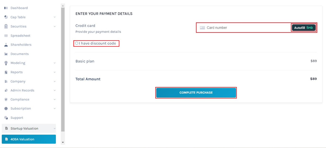 Payment details 