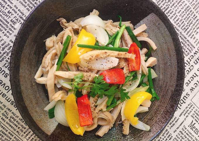 bao tử xào