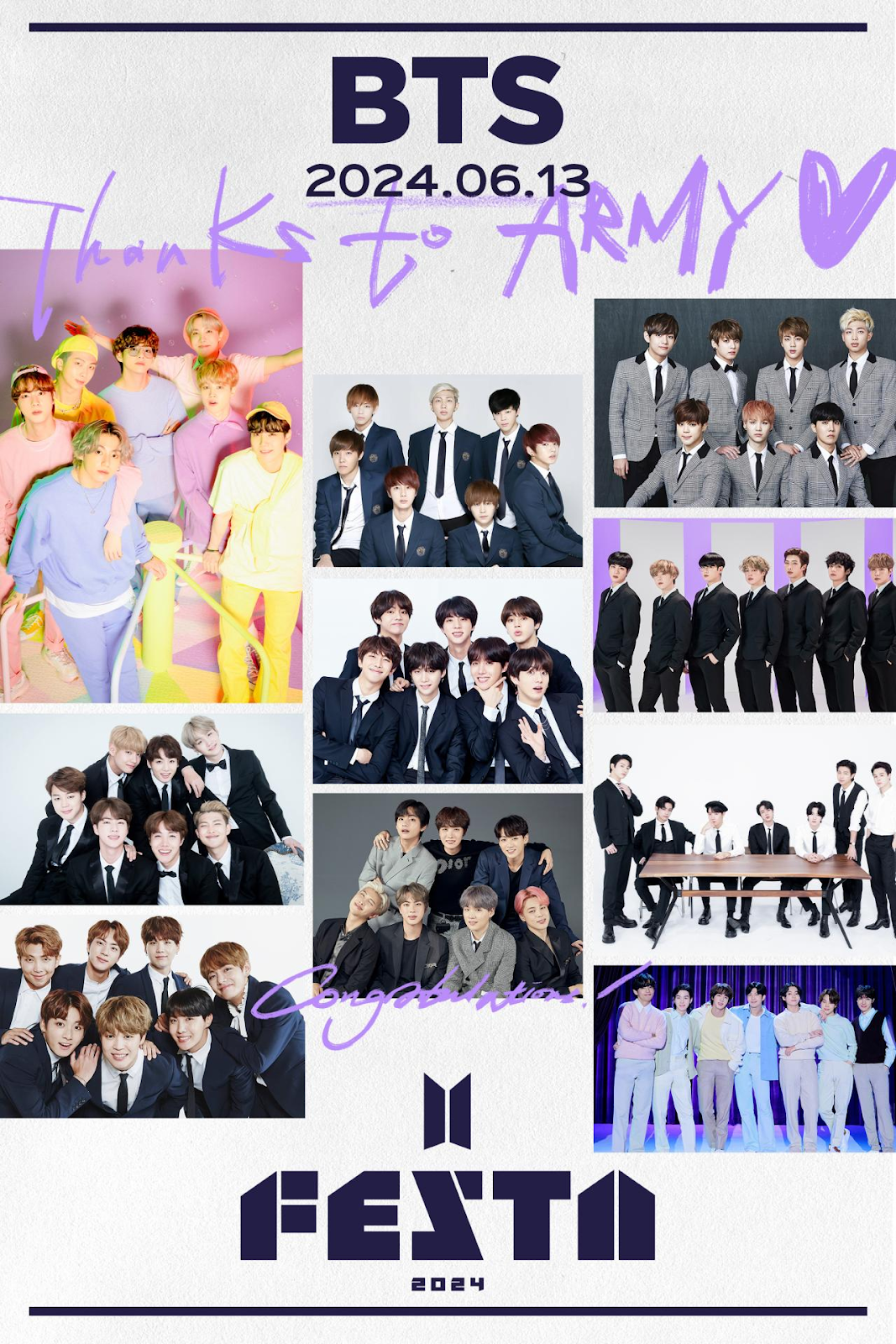 BTS FESTA 2024 ARMY ZONE Fan Club FC Limited Official Photo
