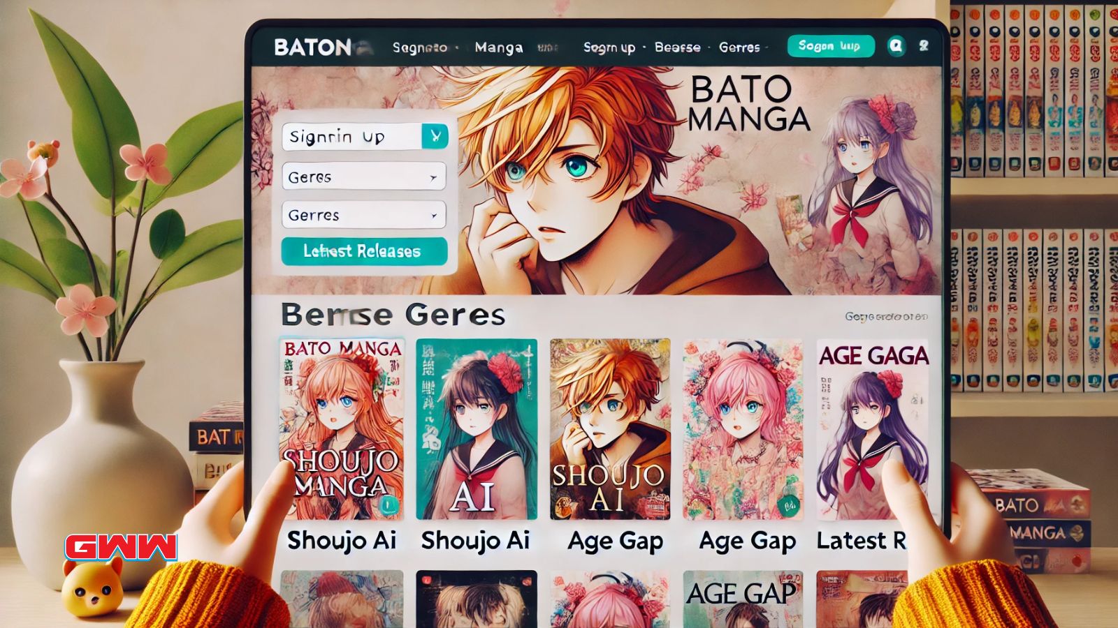 How to use Bato Manga site with steps to sign up and browse genres