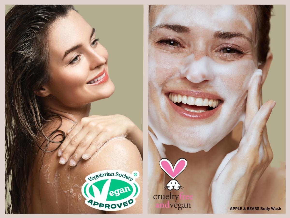 A collage of women washing their face

Description automatically generated