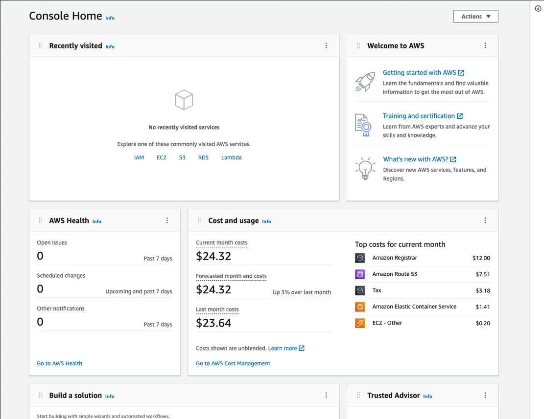 AWS Management Console 