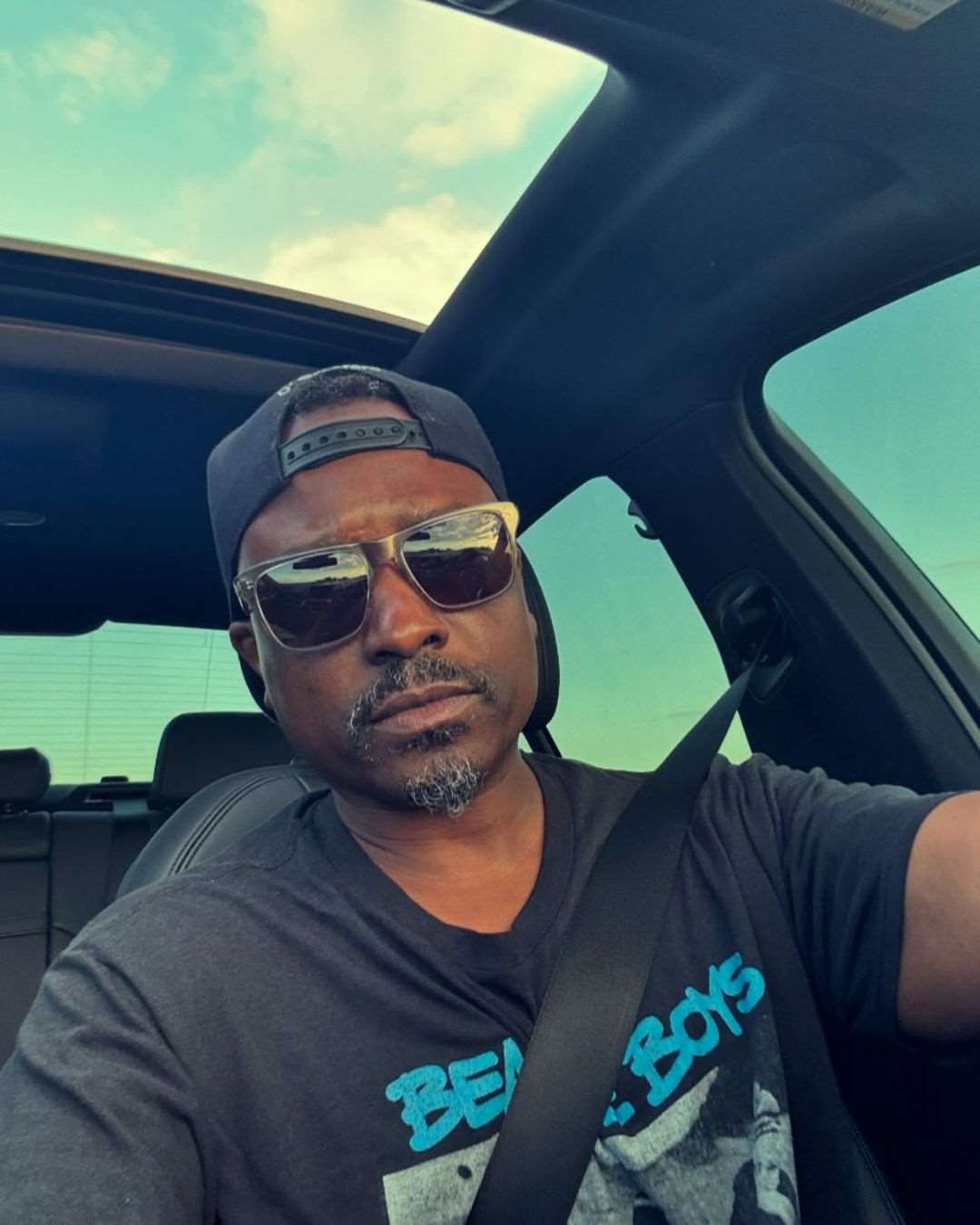 Jason Weaver in his car